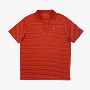 Nike Polo Shirt Mens XL Extra Large Coral White Dri Fit Tour Performance Golf